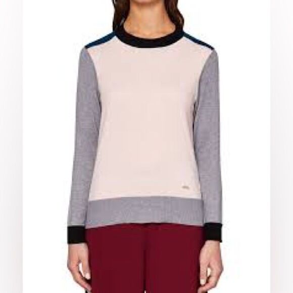 TED BAKER COLOR BLOCK SWEATER - Picture 1 of 5
